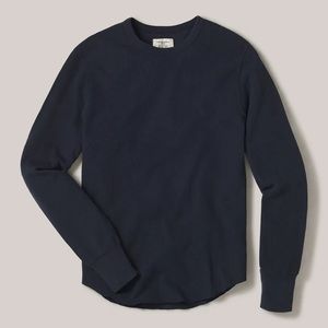 J. Crew Navy Blue Surplus Thermal Long Sleeve Top